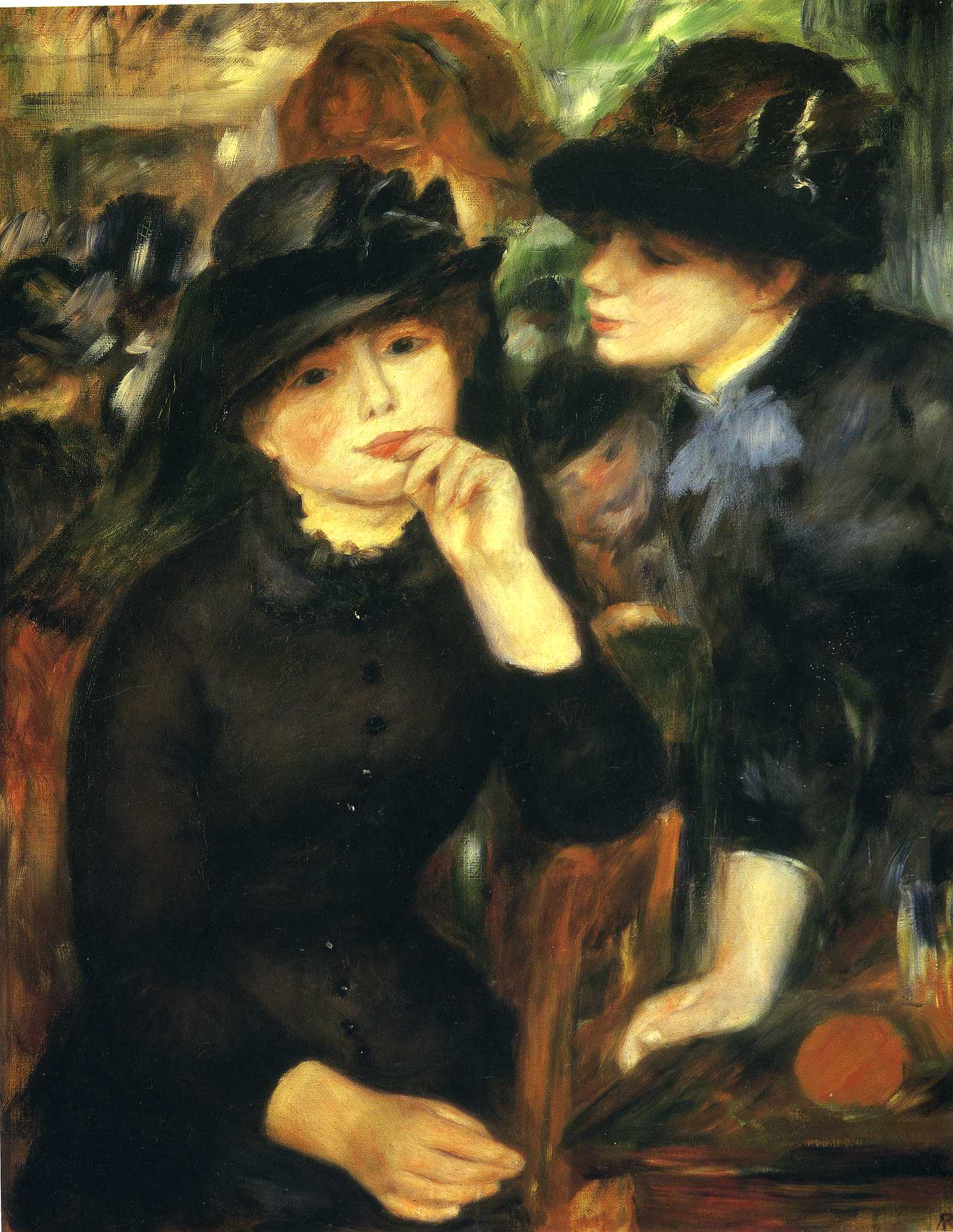 Two girls in black 1881